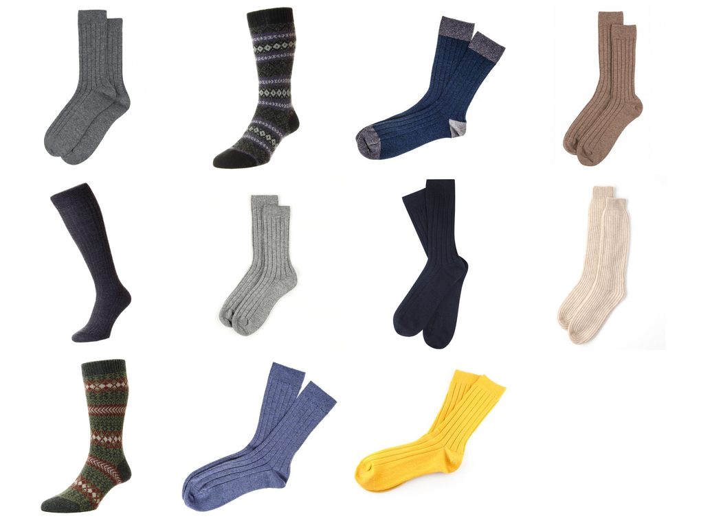 mens cashmere socks